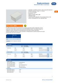 Thumbnail of document Data Sheet - 8250 empty enclosure